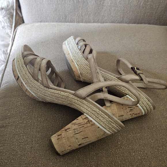 Prada Leather Espadrilles in Neutral Color Size 39.5 - Picture 8 of 15